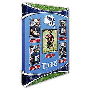 Tennessee Titans Trading Card Photo Canvas - 24x36