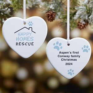 Personalized Logo Double Sided Heart Ornament - 19978