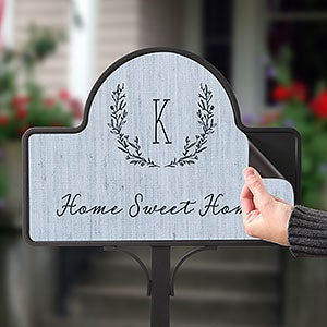 Personalized Magnetic Garden Sign - Farmhouse Floral