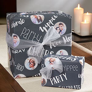 Personalized Wrapping Paper - Romantic Photo Collage