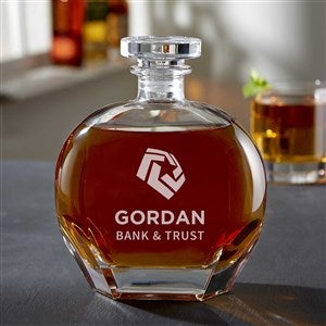 Personalized Business Logo Engraved Whiskey Decanters - 20031