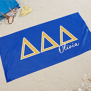 0 Tri Delta Personalized Beach Towel