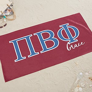 0 Pi Beta Phi Personalized Beach Towel