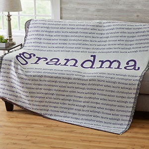 Our Special Lady Personalized Woven Throw