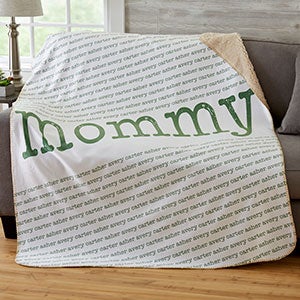 Our Special Lady Personalized 60x80 Sherpa Blanket