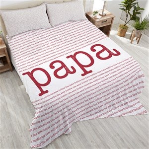 Our Special Guy Personalized 90x108 Plush King Fleece Blanket