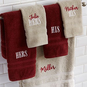 his and hers towels