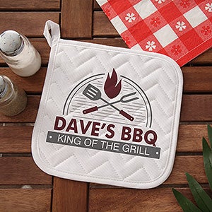 Personalized Potholder - The Grill