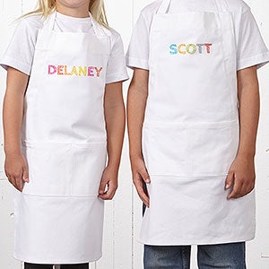 Personalized Kids Apron - Stencil Name