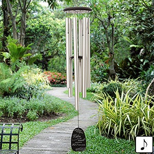 memorial wind chimes personalized heaven gifts listen sympathy garden windchimes outdoor unique religious keepsakes gift premium memorials signs loved personalizationmall