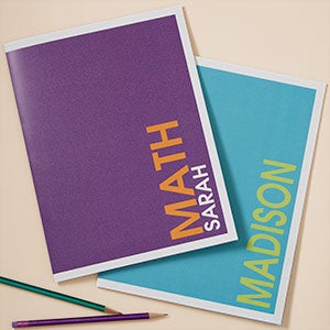 Personalized Folders - Bold Name