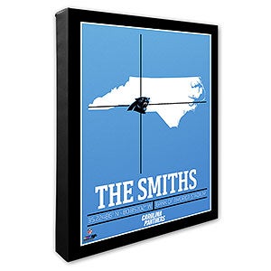 Carolina Panthers Personalized NFL Wall Art