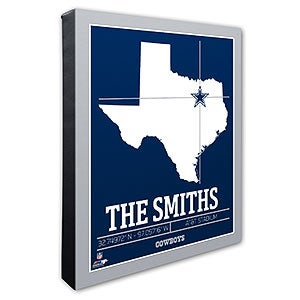 Dallas Cowboys Personalized NFL Wall Art