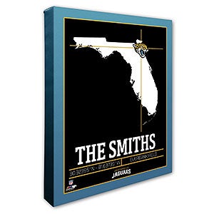 Jacksonville Jaguars Personalized NFL Wall Art