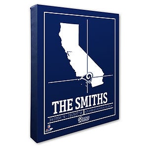 Los Angeles Rams Personalized NFL Wall Art