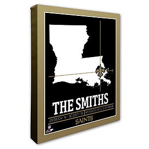 New Orleans Saints Personalized NFL Wall Art