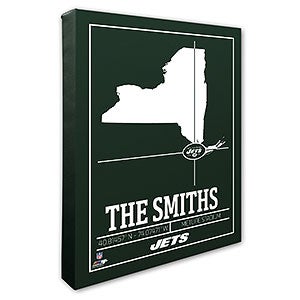 New York Jets Personalized NFL Wall Art