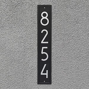 Personalized Address Plaque - Modern Vertical