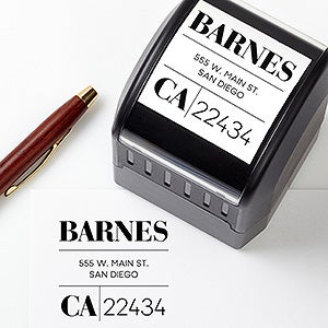 Personalized Address Stamp - Modern Square