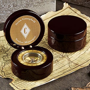 Engraved Monogram Compass - Executive Series