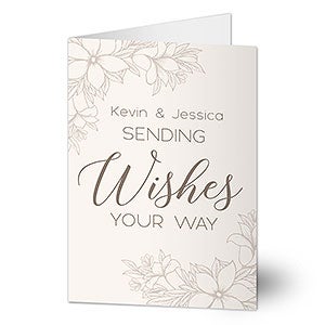 Personalized Greeting Card - Sweet Wedding Wishes