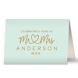 Personalized Anniverary Card - Simple Text