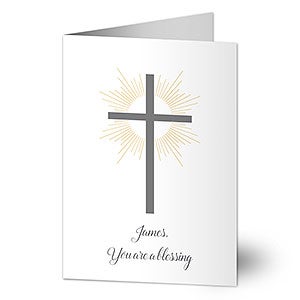 You're A Blessing Personalized Religious Card