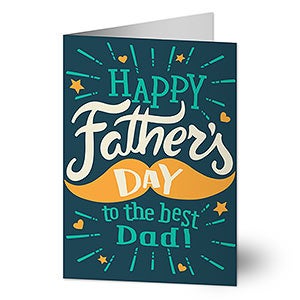 Personalized Father's Day Card - Dad's Mustache