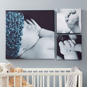 Baby Photo Memories 20x20 Square Canvas Print