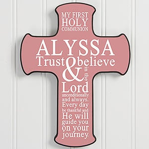 First Communion Personalized 9.5-inch Cross