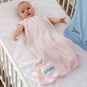 HALO SleepSack Personalized Baby Girl Fleece Wearable Blanket