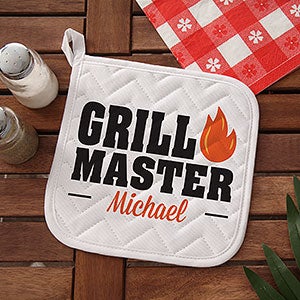 Master Of The Grill Personalized Potholder