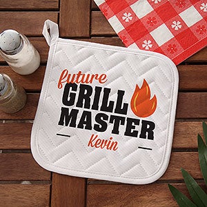 Future Master Of The Grill Personalized Potholder