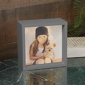 Personalized 6x6 Pet Photo LED Shadow Box