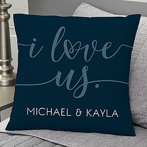 Photo & Message For Her Personalized 18x18 Velvet Throw Pillow