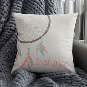 Boho Baby Dreamcatcher Personalized Baby Pillow