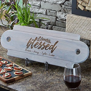 Personalized Wooden Serving Board - Cozy Kitchen