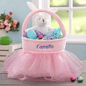 Pink Tutu Personalized Easter Basket