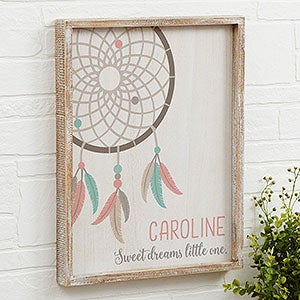 Boho Dreamcatcher 14x18 Personalized Barnwood Wall Art