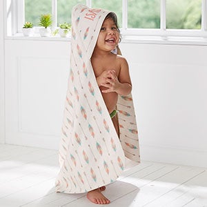 Boho Baby Personalized Hooded Towel