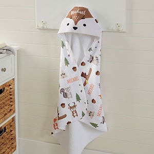 Woodland Adventure Deer Personalized Hooded Towel