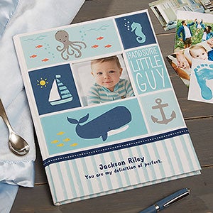 Personalized Baby Boy Memory Book - Under The Sea