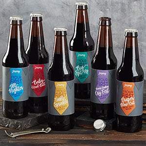 New Dad Personalized Beer Bottle Labels