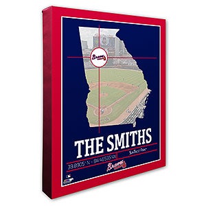 Atlanta Braves Personalized MLB Wall Art