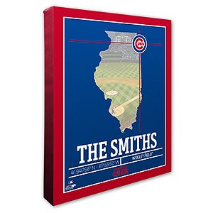 Chicago Cubs Personalized MLB Wall Art