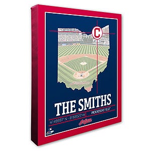 Cleveland Indians Personalized MLB Wall Art