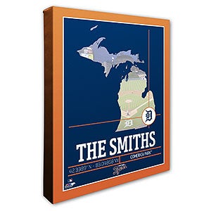 Detroit Tigers Personalized MLB Wall Art