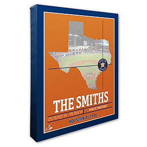 Houston Astros Personalized MLB Wall Art