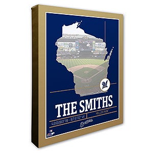 Milwaukee Brewers Personalized MLB Wall Art