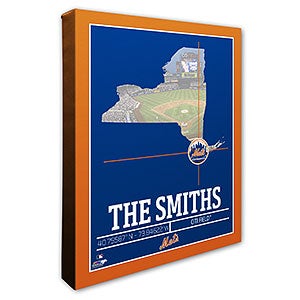 New York Mets Personalized MLB Wall Art